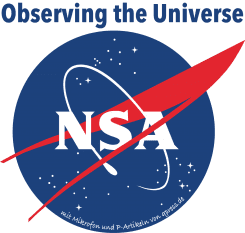 nasa logo nsa listen to the universe werbung auf dem Mond totale ueberwachung