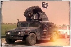Humvee erinnerungsfoto IS aus dem Irak