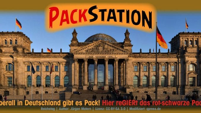PackStation Bundestag Gabriel und das Pack Reichstag building Berlin Asylantenheim Befreiung vom Pack zuflucht quartier bundestag politik regierungskriminalitaet staatsterrorismus