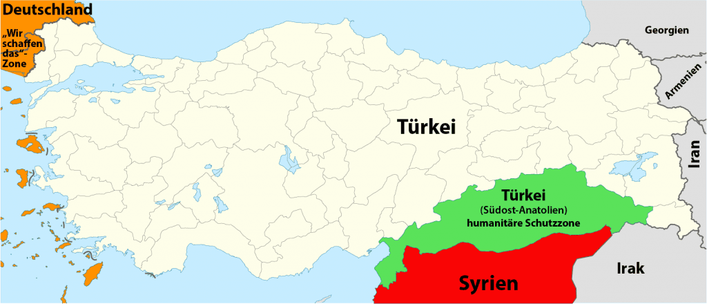 Syrien-Konflikt endgültig gelöst, finales Kriegskonzept ist sofort umsetzbar Turkey_location_map_schutzzone_suedost_anatolien syrien konflikt konzept kriegsplan friedensplan