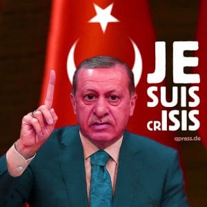 Kurden-Bombardierung Erdogan-je-suis-crisis-despot-diktator-Machtmensch