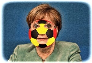Merkel entschuldigt sich Angela mit Deutschlandallergie Verbot der Nazionalmannschaft Fussbal EM 2016 Europameisterschaft