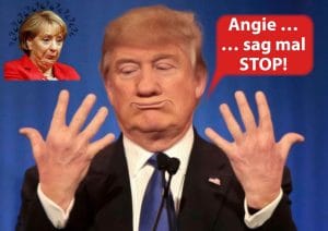 Schwarze Polit-Witwe Merkel wird Trump überleben