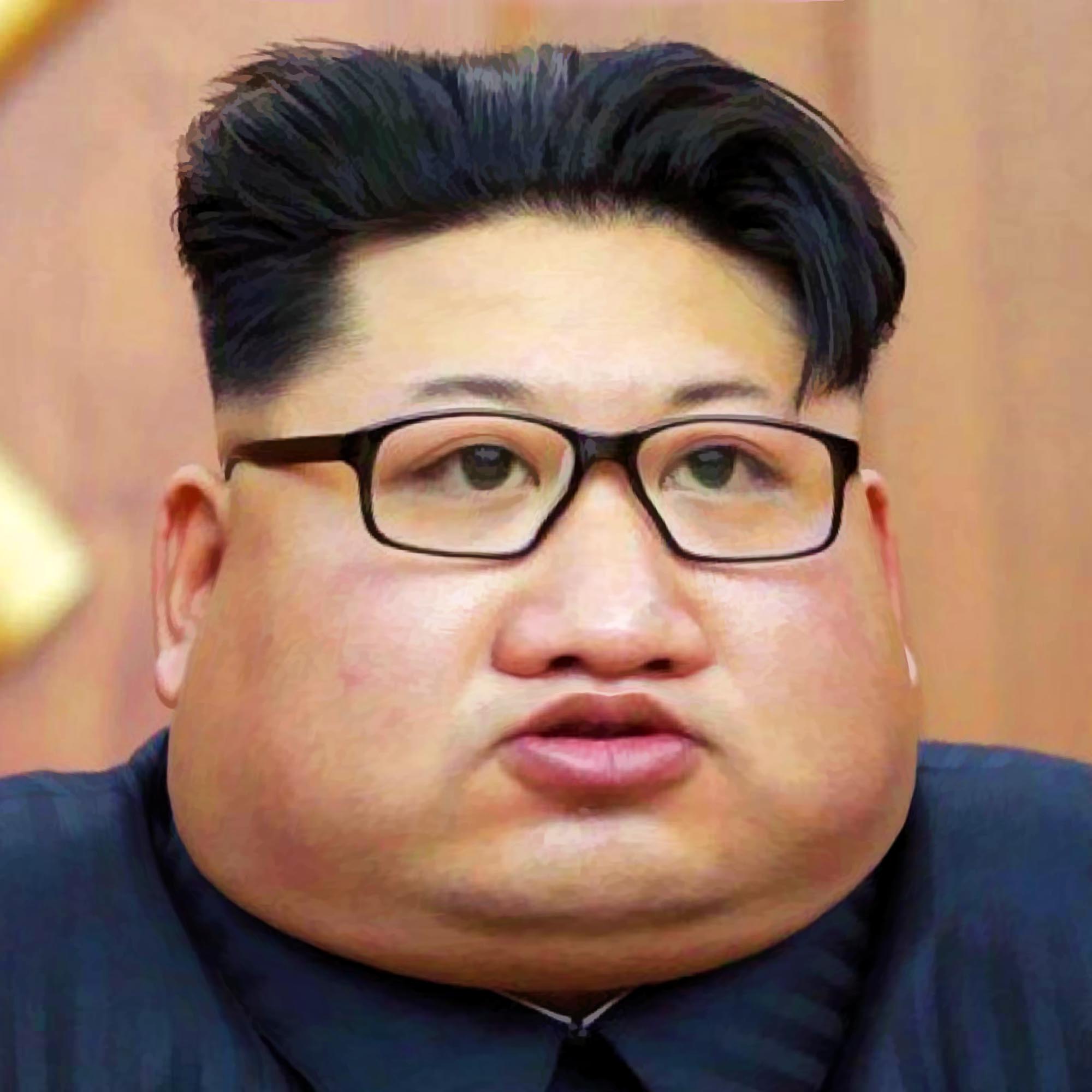 Kim Jong-un Nordkorea kleienr dicker Diktator merkel fan Fettel qpress