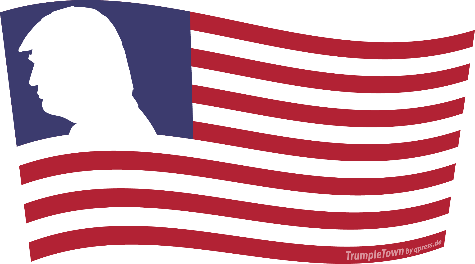 american-flag-usa-us-flagge-Trump-Trumpletown