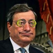 mario draghi in oel euro brille geschaerfter blick