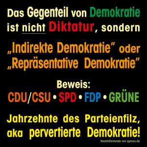Gute Nacht Deutschland - Tschüss Demokratie!
