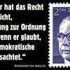 gustav heinemann parteien politiker bundespraesident deutsche briefmarken der buerger hat das recht die regierung zur ordnung zu rufen