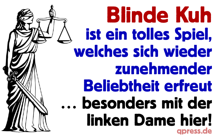 Justicia Justitia Justizia Kniebeugen statt Rechsbeugen UN-Gerechtigkeit in Deutschland Rechtsstaat qpress portrait mit Text 72dpi-01