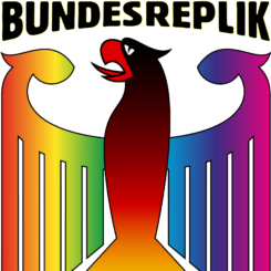 coat of arms of germany bananen republik deutschland adler mit banane in den klauen symbol verfall bundesreplik taeuschland 02