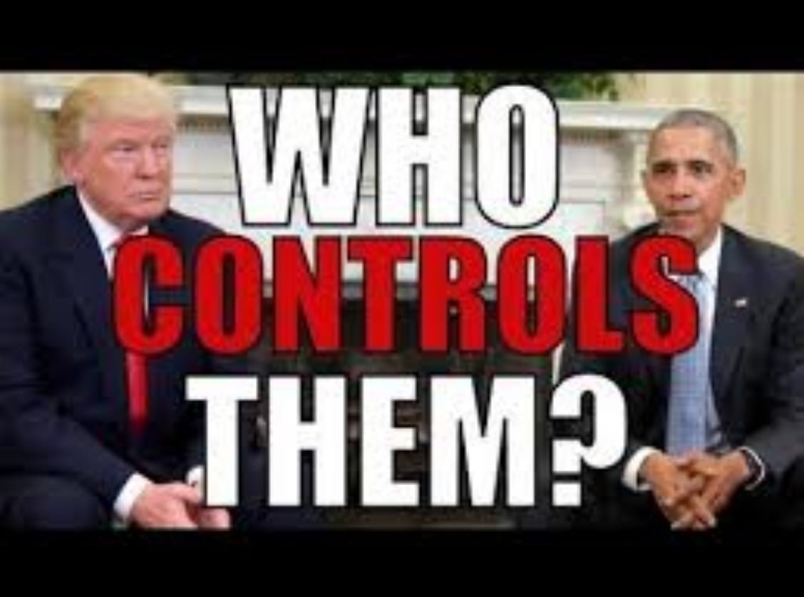 who contrls them trump obama the deep state der tiefe staat selbe reden