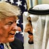 donald trump und salman von saudi arabien tuscheln feindseligkeiten