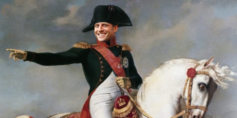 Emmanuel Macron frankreich Macronesien petit Napoleon der kleine Kaiser kriegsgeil und drohfreudig