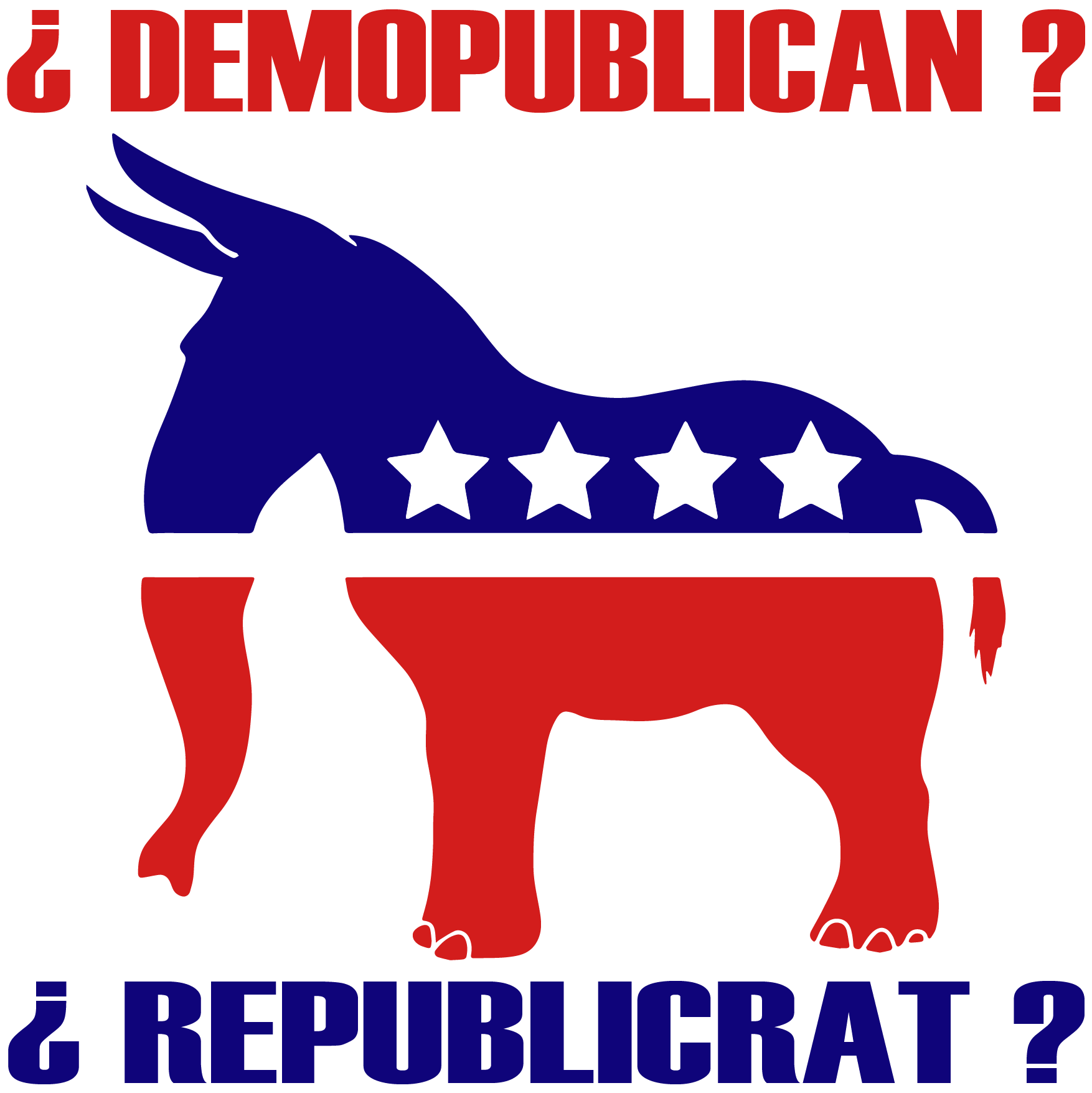 Democrat Demopublican Republican Republicrat USA Parteien 150dpi