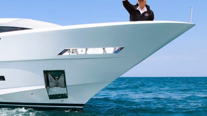 trump besucht houston mit der yacht abenteuer katastrophe 2017 august