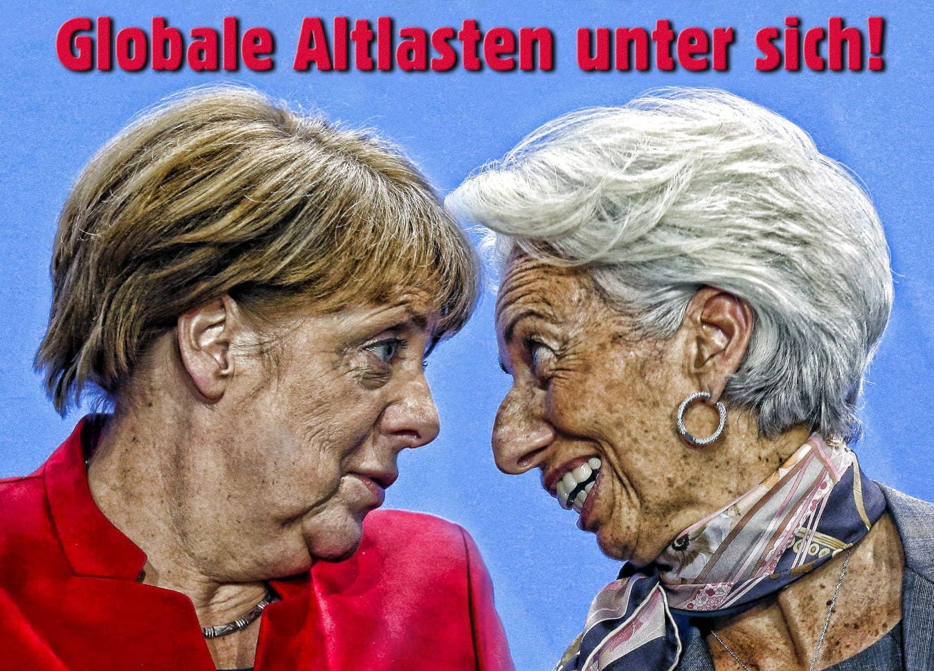 Angela Merkel Christine Lagarde globale Altlasten ganz intim