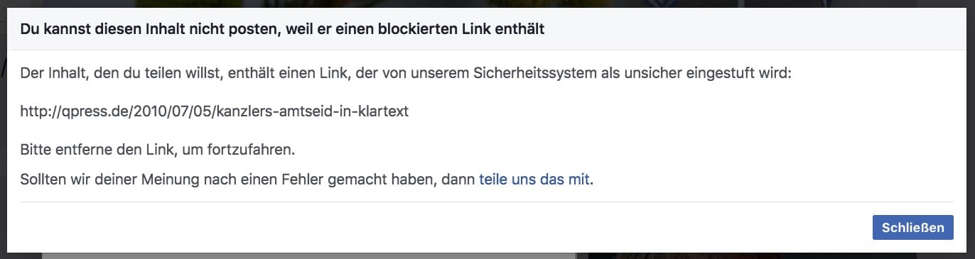 Facebook Zensur zu Kanzlers Amtseid in Klartext der große Schwindel Desktop