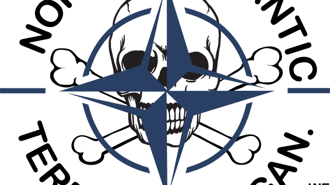 nato logo skull background