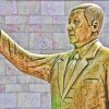 recep tayyip erdogan wiesbaden statue abbau kunst projekt provokation tuerkei integration migration