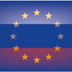 eu ru europa russland flagge fahne gemeinsamkeiten zusammenwachsen zwei 02