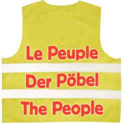 le peuple der poebel the people gelbwesten gilets jaunes warnwesten