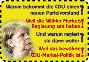 Merkeljugend zum 1. Mai als Gelbwesten verkleidet