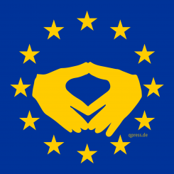 flag of europe eu flagge merkel raute markenzeichnen merkelismus