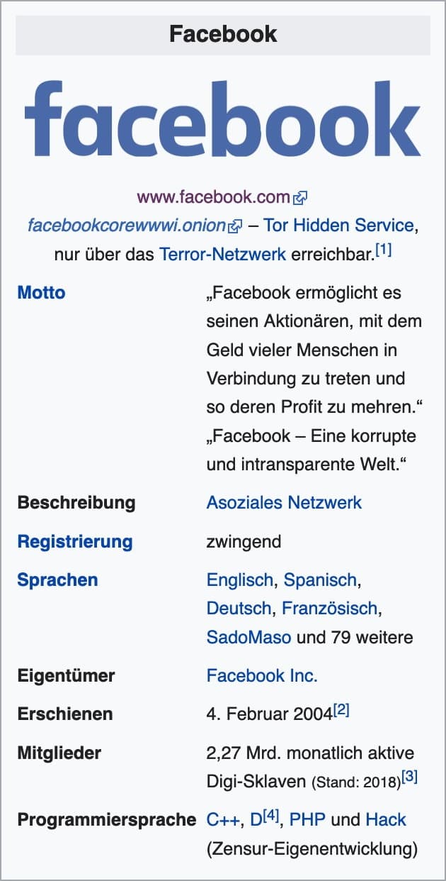 Facebook wikipedia eckdaten