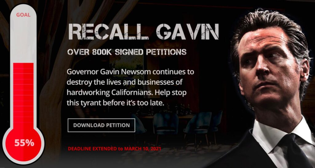 CA-Gouverneur Gavin Newsom im Gott-Modus