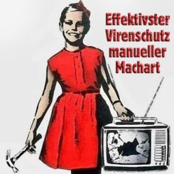 virus glotze tv virenschutz manuell propaganda desinformation