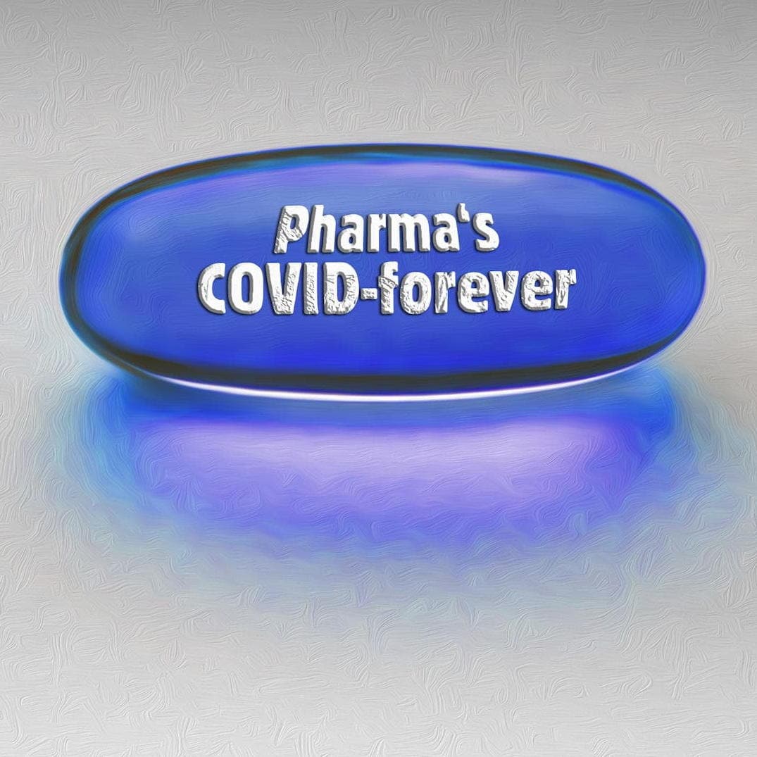 Red-blue-pill-COVID-forever-Pharma-blue-solo