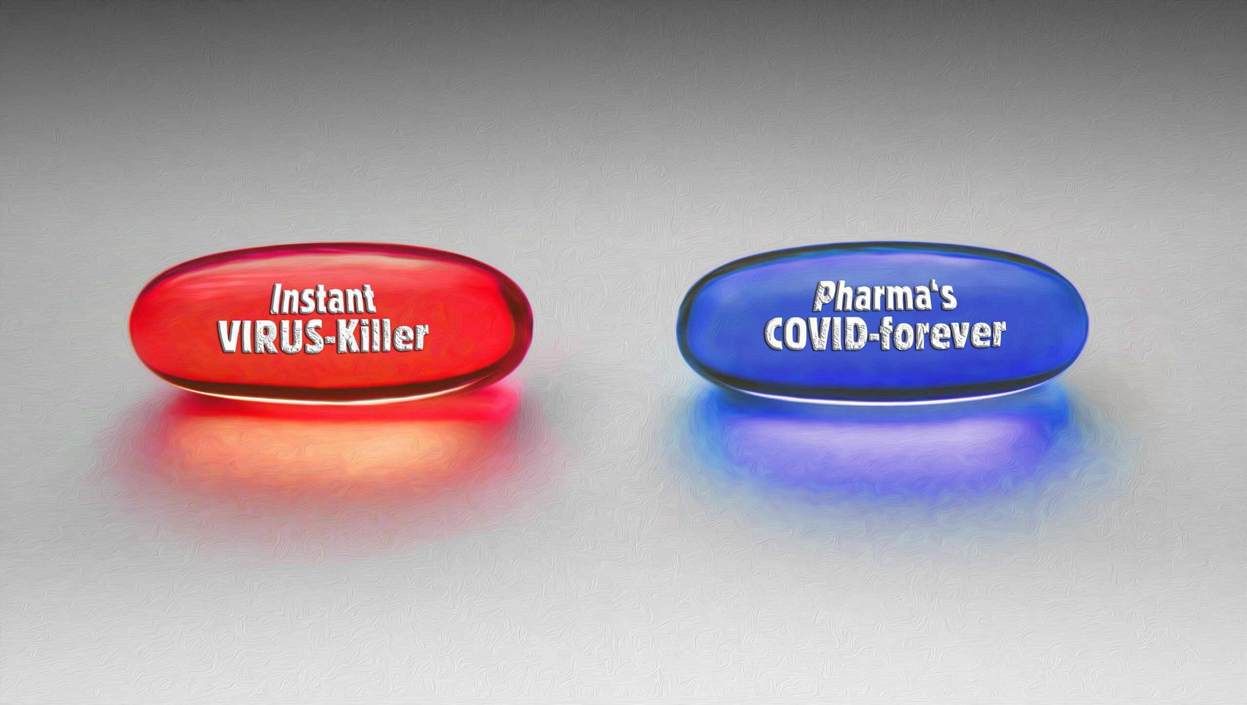 Red-blue-pill-COVID-forever-pharma