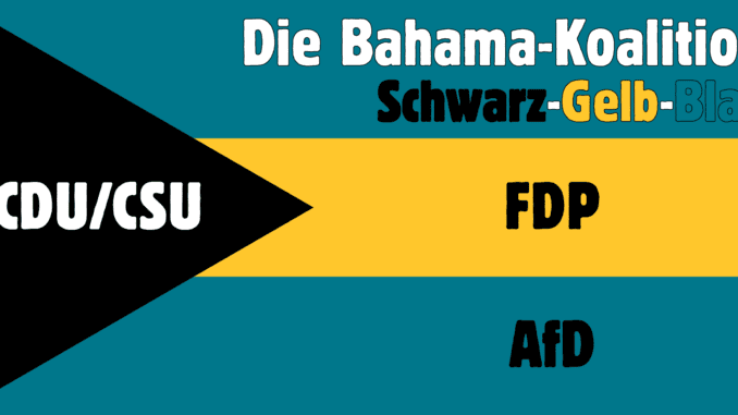 bahama koalition 2021 bundestagswahl schwarz gelb blau die flagge