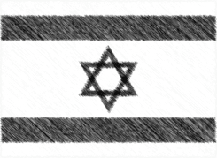 flag of israel griving trauerflor flagge