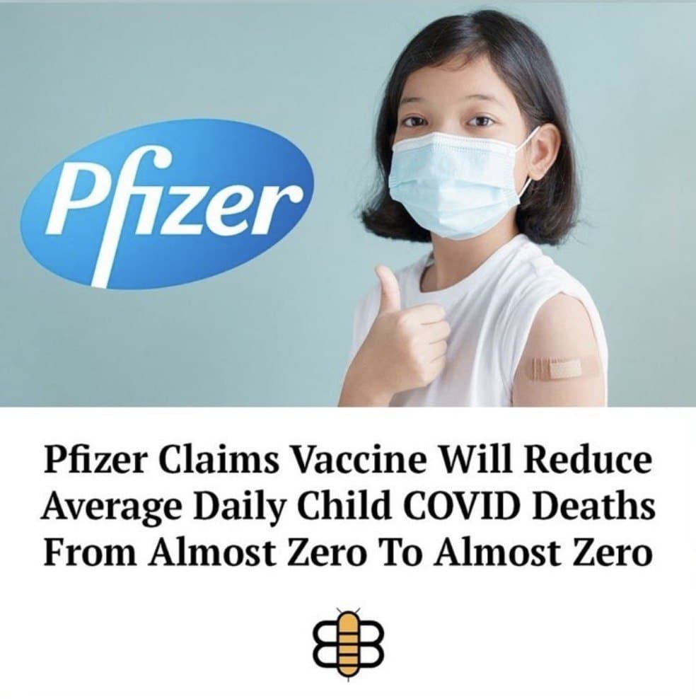Pfizer das neue Versprechen fuer Kinder mehr Impfung weniger Tod von null zu null Risiko