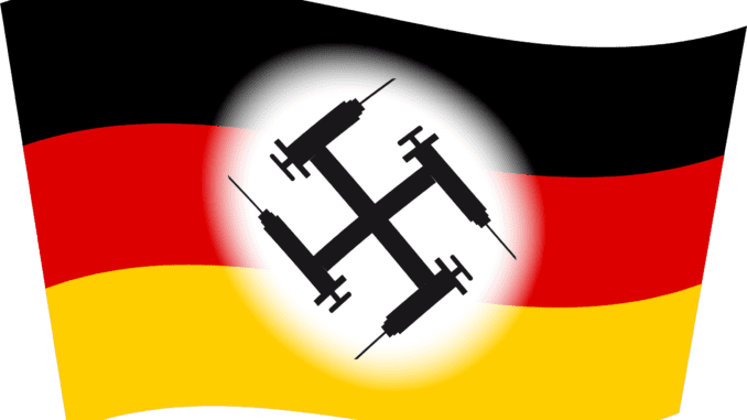 repressionsstaat deutschland flagge neue diktatur spritz regime