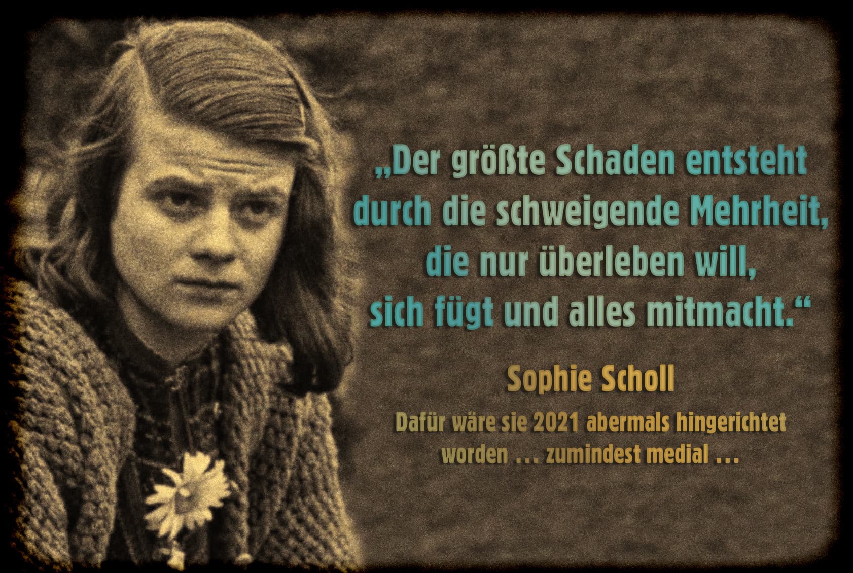 Sophie Scholl die schweigende Mehrheit qpress