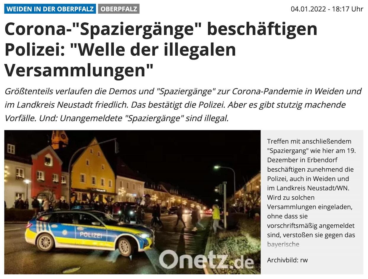 ONETZ Spaziergaengr illegal Erbendorf Weiden