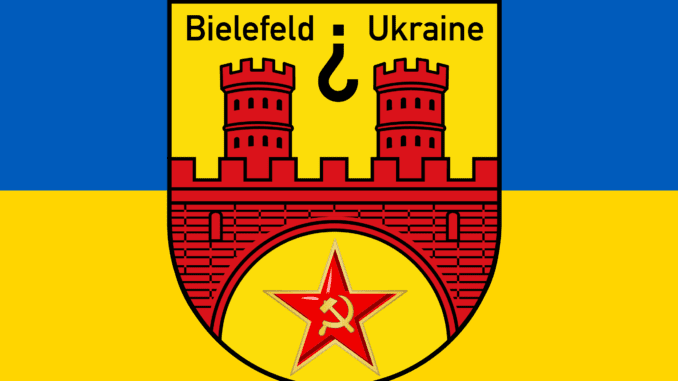 bielefeld ukraine verschwoerung flag of ukraine