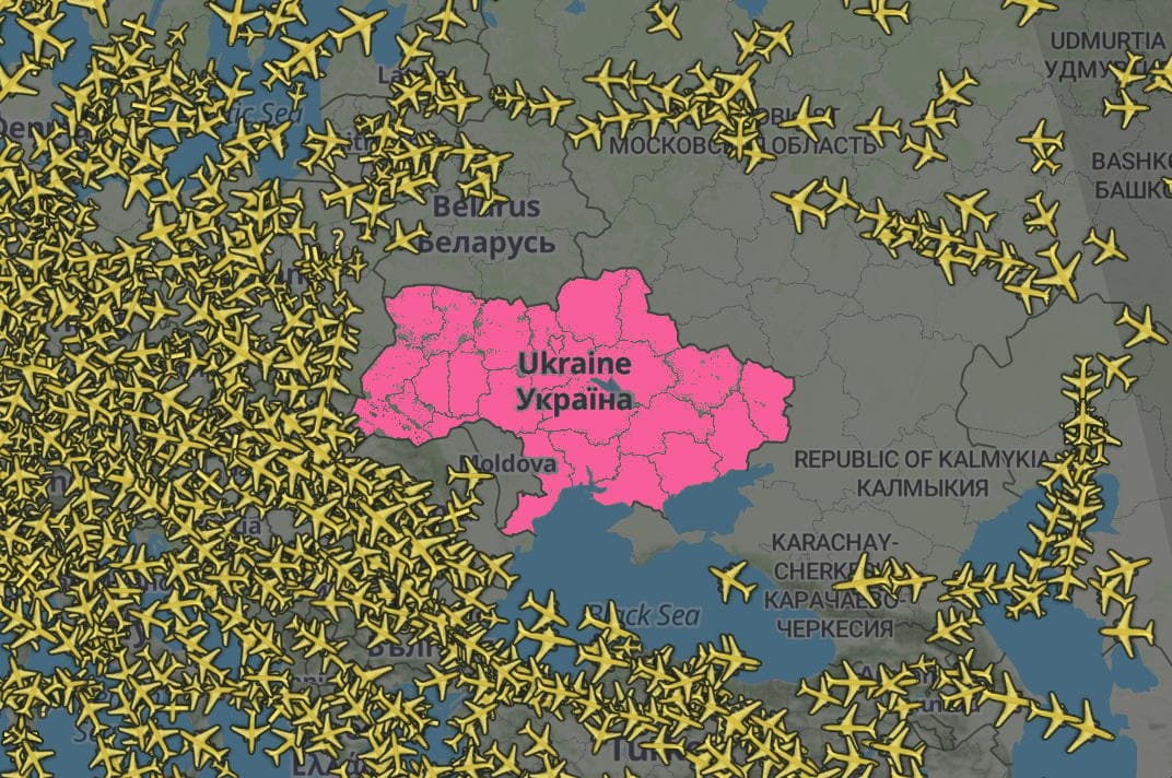 Flugverbotszone ueber Ukraine maerz 2022