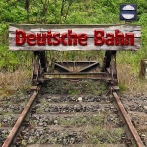 Abgewrackte deutsche Bahn blickt auf das Ende der Schiene