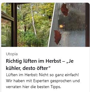 lueften im herbst